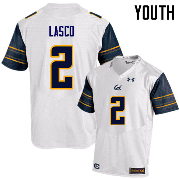 Youth #2 Daniel Lasco Cal Bears (California Golden Bears College) Football Jerseys Sale-White - Click Image to Close